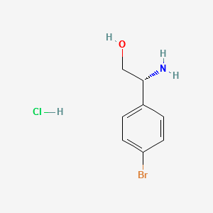 (2R)-2-AMINO-2-(4-BROMOPHENYL)ETHAN-1-OL HCl structure, CAS 1916569-82-8