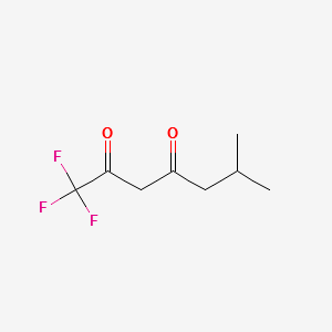 1,1,1-TRIFLUORO-6-METHYLHEPTANE-2,4-DIONE structure, CAS 461-92-7