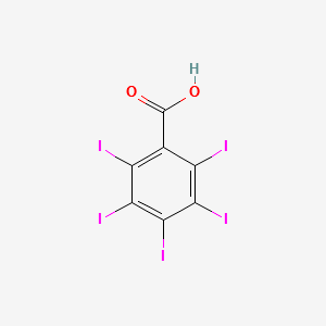 2,3,4,5,6-pentaiodobenzoic acid structure, CAS 64385-02-0