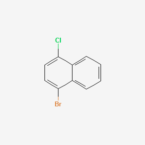 1-Bromo-4-chloronaphthalene structure, CAS 53220-82-9