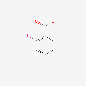 SODIUM 2,4-DIFLUOROBENZOATE structure, CAS 83198-07-6