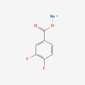 SODIUM 3,4-DIFLUOROBENZOATE structure, CAS 522651-44-1