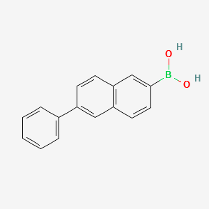 6-Phenylnaphthalene-2-boronic acid structure, CAS 876442-90-9