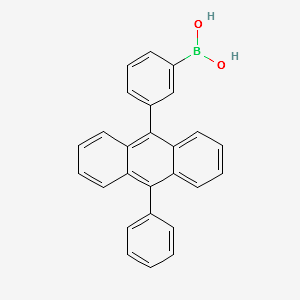 3-(10-phenyl-9-anthracenyl)phenyl boronic acid structure, CAS 905947-49-1