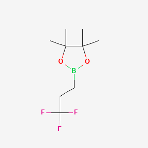 3,3,3-三氟丙基硼酸频呐醇酯 structure, CAS 1148113-74-9