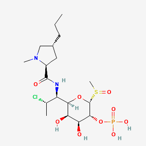 7-Chloro-1,6,7,8-tetradeoxy-6-[[[(2S,4R)-1-Methyl-4-propyl-2-pyrrolidinyl]carbonyl]aMino]-1-(Methylsulfinyl)-L-threo-α-D-galacto-octopyranose 2-(Dihydrogen Phosphate) structure, CAS 1228573-90-7