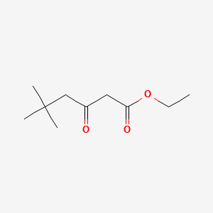 5,5-DIMETHYL-3-OXO-HEXANOIC ACID ETHYL ESTER structure, CAS 5435-91-6