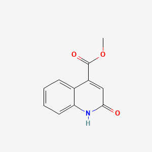 4-Quinolinecarboxylic acid, 1,2-dihydro-2-oxo-, Methyl ester structure, CAS 39497-01-3