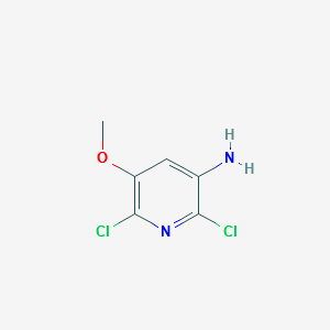 3-Pyridinamine,2,6-dichloro-5-methoxy-(9CI) structure, CAS 720666-44-4
