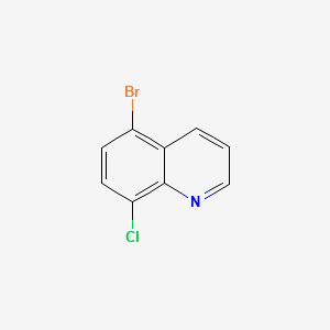 5-BROMO-8-CHLOROQUINOLINE structure, CAS 927800-41-7