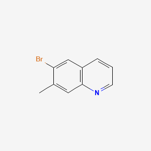 6-bromo-7-methylquinoline structure, CAS 122759-89-1