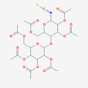 Hepta-O-acetyl-β-D-lactosyl-isothiocyanate structure, CAS 77489-36-2
