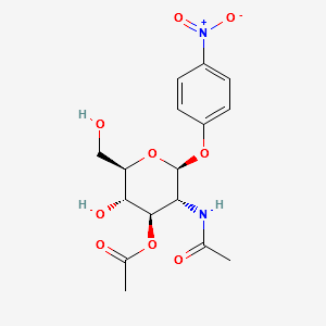 4-Nitrophenyl2-acetamido-3-O-acetyl-2-deoxy-b-D-glucopyranoside structure, CAS 23262-57-9