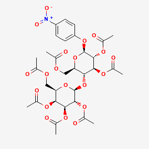 4-NITROPHENYL HEPTA-O-ACETYL-BETA-LACTOS structure, CAS 84034-75-3