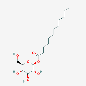 1-OXODODECYL-BETA-D-GLUCOPYRANOSIDE structure, CAS 64395-92-2
