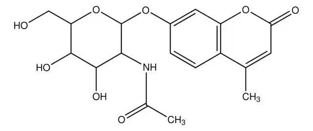 4-Methylumbelliferyl-N-acetyl-beta-D-galactosaminide hydrate structure, CAS 36476-29-6