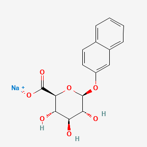 2-NAPHTHYL-BETA-D-GLUCURONIC ACID, SODIUM SALT structure, CAS 20838-64-6