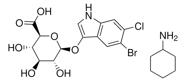 5-Bromo-6-chloro-3-indolyl-D-glucuronide cyclohexylammonium salt structure, CAS 144110-43-0