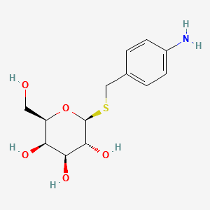 1-(4-AMINOBENZYLTHIO)-BETA-D GALACTOPYRANOSE structure, CAS 35785-20-7