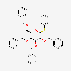 .beta.-D-Glucopyranoside, phenyl 2,3,4,6-tetrakis-O-(phenylmethyl)-1-thio- structure, CAS 38184-10-0