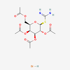2-(2,3,4,6-Tetra-O-acetyl-b-D-galactopyranosyl)thiopseudourea Hydrobromide structure, CAS 51224-13-6