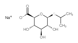 ISOPROPYL-BETA-D-THIOGLUCURONIC ACID, SODIUM SALT structure, CAS 208589-93-9
