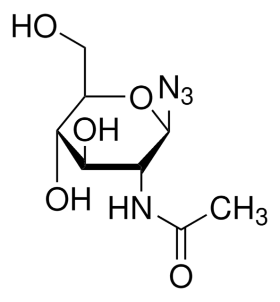 2-ACETAMIDO-2-DEOXY-BETA-D-GLUCOPYRANOSYL AZIDE structure, CAS 29847-23-2