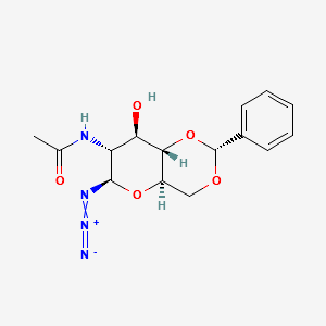 2-ACETAMIDO-4,6-O-BENZYLIDENE-2-DEOXY-BETA-D-GLUCOPYRANOSYL AZIDE structure, CAS 168397-51-1