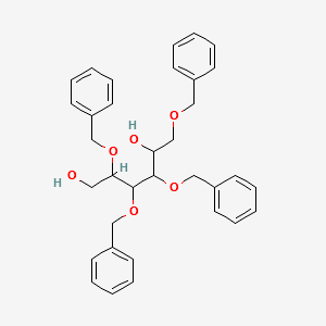 1,3,4,5-Tetra-O-benzyl-D-glucitol structure, CAS 14233-48-8