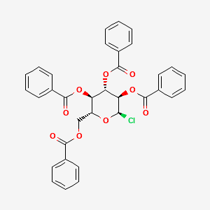 2,3,4,6-Tetra-Obenzoyl-a-D-glucopyranosyl chloride structure, CAS 15067-04-6
