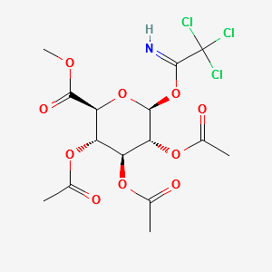 2,3,4-Tri-O-acetyl-β-D-glucuronic Acid Methyl Ester, Trichloroacetimidate structure, CAS 197895-54-8