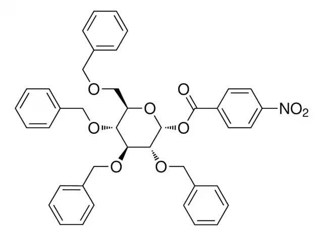 2,3,4,6-Tetra-O-benzyl-D-glucose-0-p-nitrobenzoate structure, CAS 4196-36-5