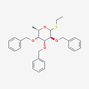 Ethyl 2,3,4-Tri-O-benzyl-1-thio-α,-L-fucopyranoside structure, CAS 169532-17-6