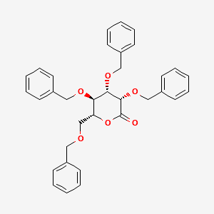 D-Mannonic acid, 2,3,4,6-tetrakis-O-(phenylmethyl)-, δ-lactone structure, CAS 82598-88-7