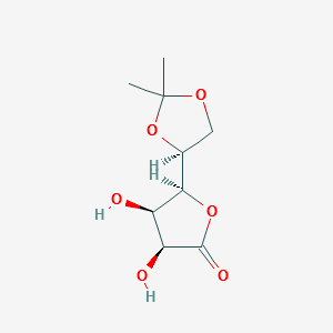 5,6-O-Isopropylidene-L-gulonic acid-1,4-lactone structure, CAS 94697-68-4