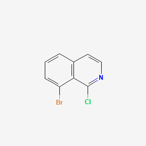 8-Bromo-1-chloroisoquinoline structure, CAS 1233025-78-9