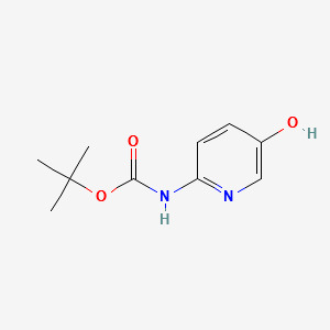 N-BOC-2-aMino-5-hydroxypyridine structure, CAS 1187930-13-7