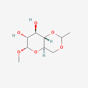 METHYL-4,6-O-ETHYLIDENE-ALPHA-D-GLUCOPYRANOSIDE structure, CAS 13225-11-1