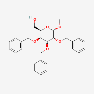 Methyl 2,3,4-tri-O-benzyl-α-D-galactopyranoside structure, CAS 55094-38-7