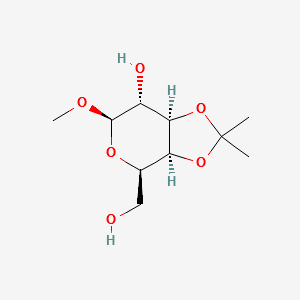 Methyl 3,4-Oisopropylidene-b-D-galactopyranoside structure, CAS 14897-47-3