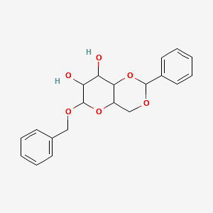 Benzyl 4-O,6-O-benzylidene-α-D-glucopyranoside structure, CAS 35905-28-3