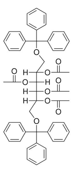 HEXA-O-ACETYL-D-MANNITOL structure, CAS 642-00-2