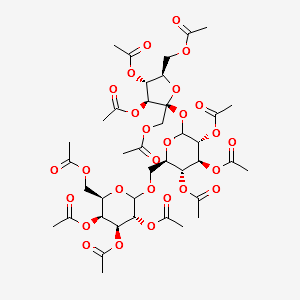 D-Raffinoseundecaacetate structure, CAS 6462-12-0