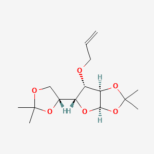(3R,4S)-3-[(4R)-2,2-dimethyl-1,3-dioxolan-4-yl]-7,7-dimethyl-4-prop-2-enoxy-2,6,8-trioxabicyclo[3.3.0]octane structure, CAS 20316-77-2