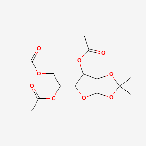 1-O,2-O-Isopropylidene-α-D-glucofuranose 3,5,6-triacetate structure, CAS 29364-56-5
