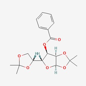 3-O-Benzoyl-1,2:5,6-bis(di-O-isopropylidene)-alpha-D-allofuranose structure, CAS 29474-73-5