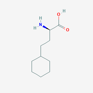 (R)-2-Amino-4-cyclohexylbutanoic acid structure, CAS 728880-26-0