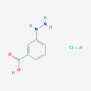 3-HYDRAZINOBENZOIC ACID HYDROCHLORIDE structure, CAS 87565-98-8