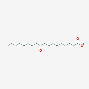 Octadecanoic acid, 10-oxo- structure, CAS 4158-12-7
