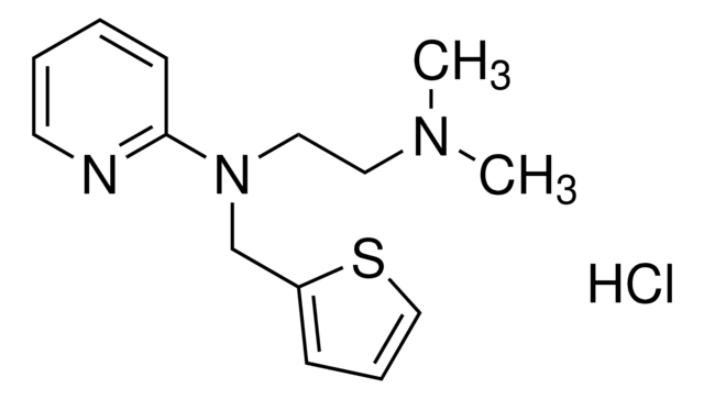 METHAPYRILENE HYDROCHLORIDE structure, CAS 135-23-9
